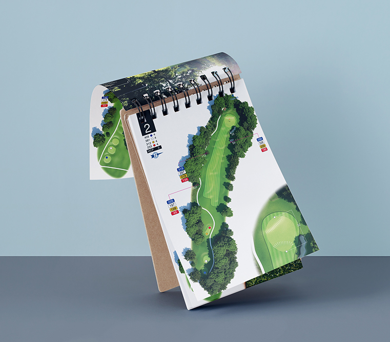 Tour standard yardage book