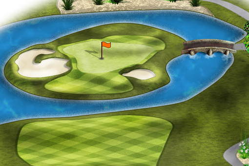 Professional golf yardage books and pin sheets