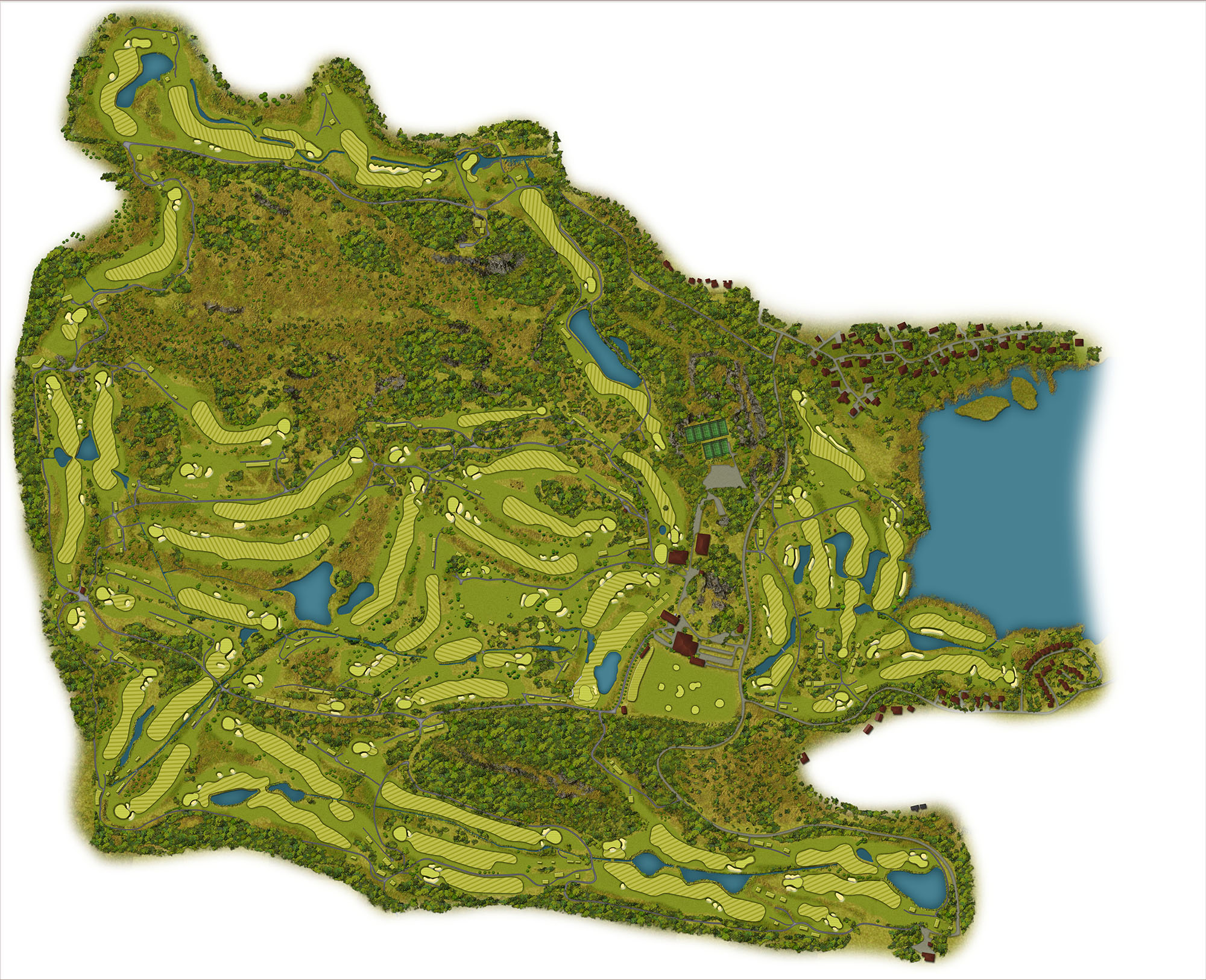 Golf course mapping project by CartoSolution