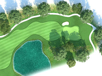 Full 18-hole cart mount GPS graphics package